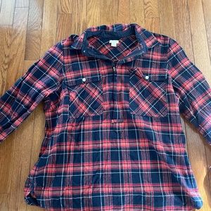 Red loose fitting flannel (Jcrew)